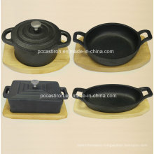 Preseasoned Cast Iron Mini Server Pot China Factory